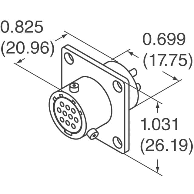 PT02A-12-10S(025) Amphenol Industrial Operations  Conjuntos de conectores circulares